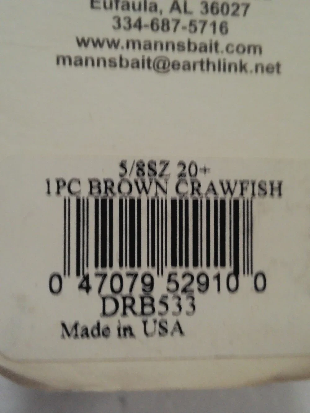 Manns brand new
